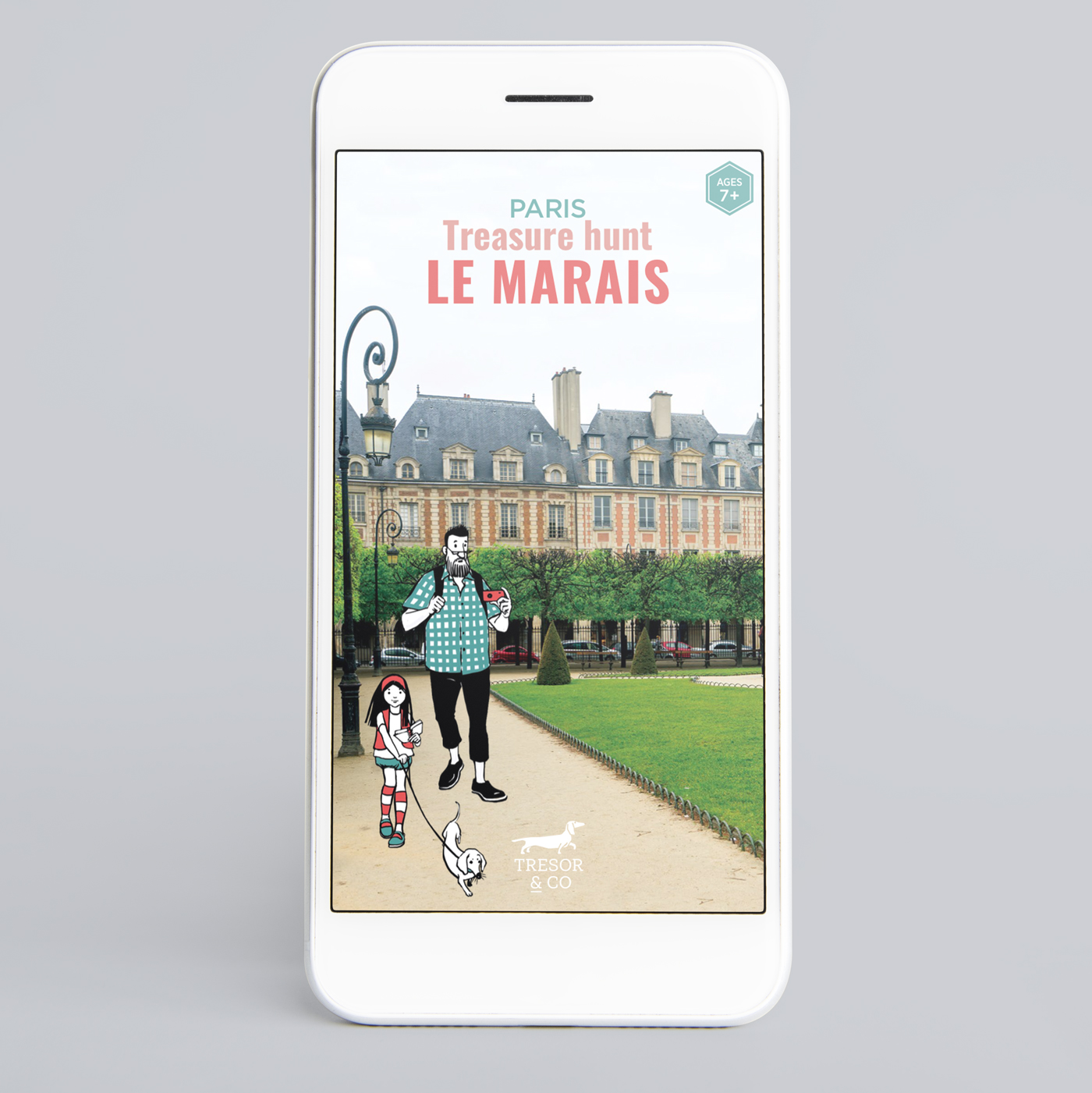 Treasure hunt in Le Marais - smartphone version
