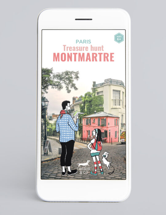 Treasure hunt in Montmartre Paris, smartphone version